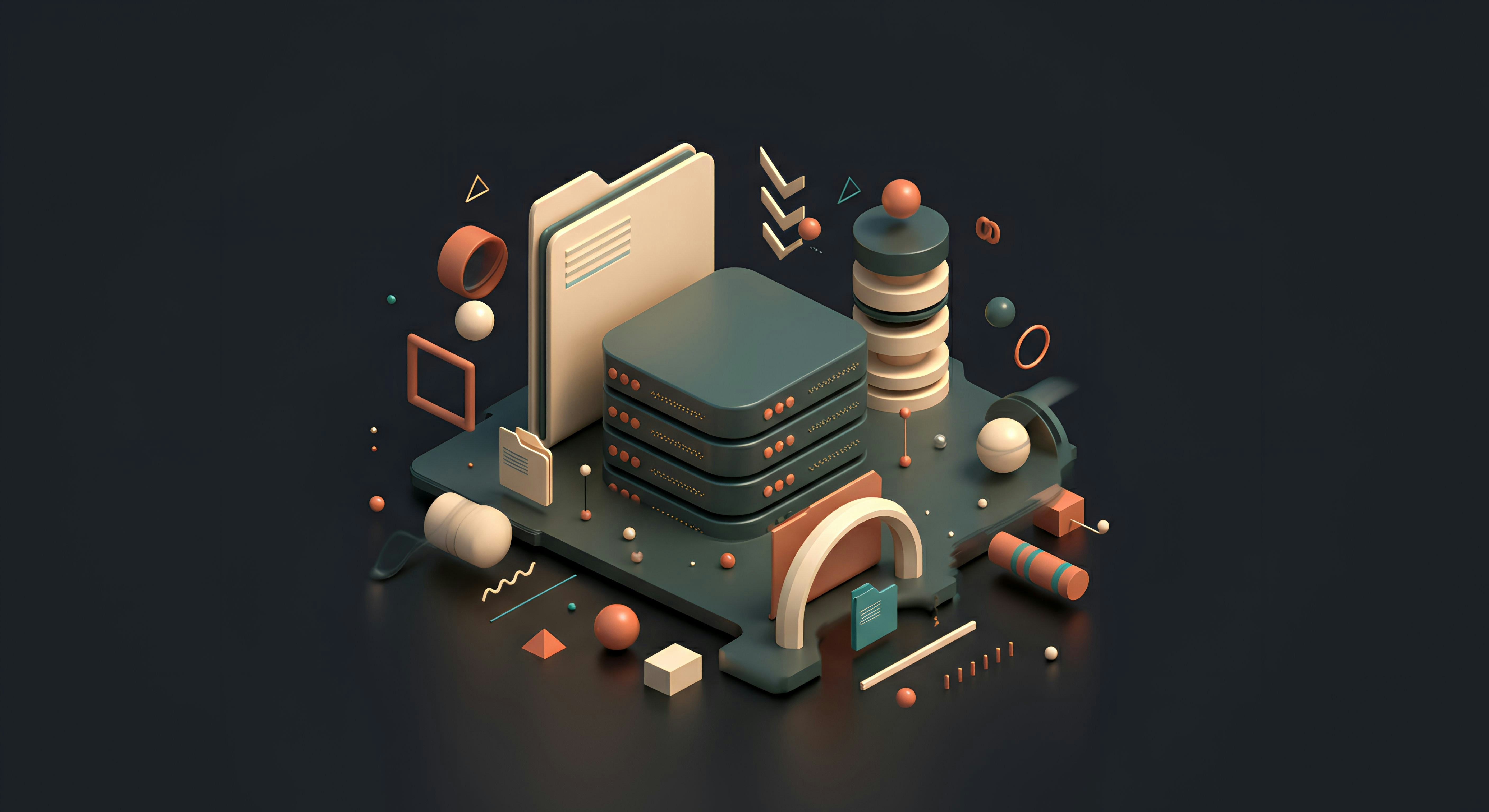 Illustration représentant une création design 3D